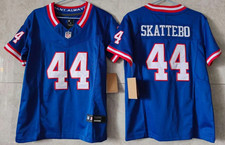 Youth Giants 44 Cam Skattebo FUSE Throwback Royal Sewn Jersey-Tariffs  Free