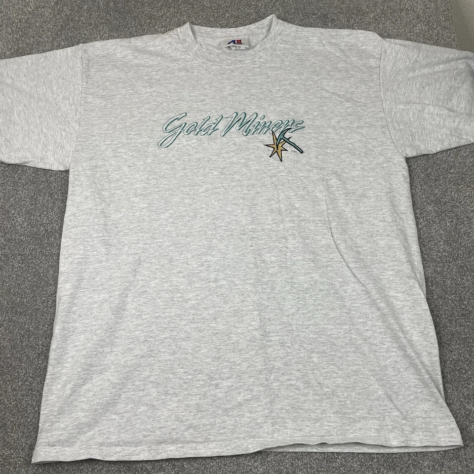 Camiseta De Colección CFL Fútbol Sacramento Mineros Dorados Hombres XL Puntada Única Años 90 EE. UU. Foto 2 de 4