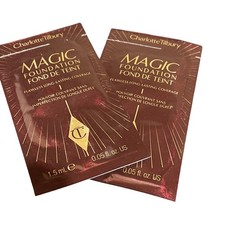 2 x Charlotte Tilbury Magic Foundation  1.5ml Sample New Sealed Medium (7)