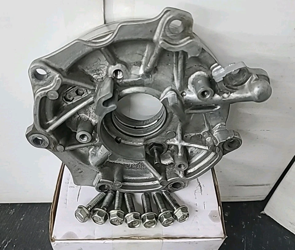 Tapa porta cigüeñal bloque motor Honda CX500 CX500C CX500D y ala plateada GL500 Foto 2 de 4