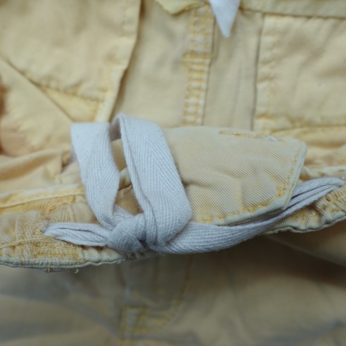 Pantalones Cortos True Religion 34 Amarillo Carga Peso Pesado Envejecido - Imagen 12 de 15