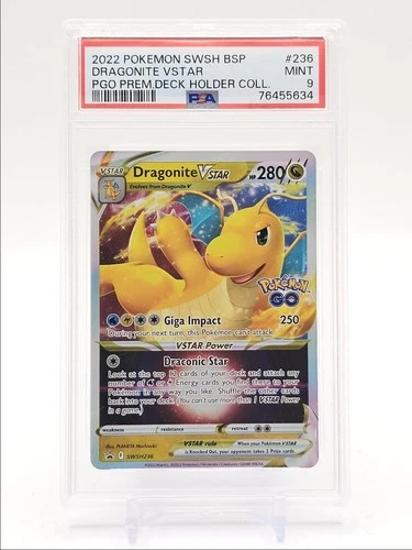 DRAGONITE VSTAR 2022 POKEMON SWSH BLACK STAR PROMO STAMP SWSH236 PSA 9 Q5677