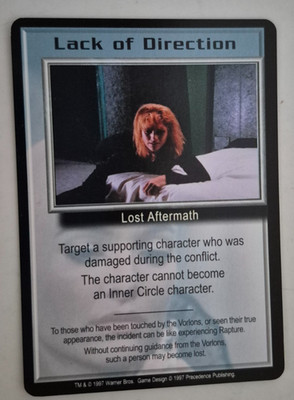 Lack of Direction Promo Card Babylon 5 B5 CCG Precedence Entertainment NM