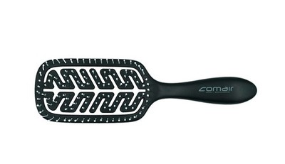 Comair Flex Tamer M Black Flexible Wave Brush Nylon Pins With Nubs