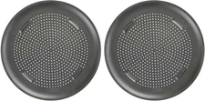 GoodCook AirPerfect Nonstick 16” Pizza Pan - Set of 2 16-Inch (2-Pack), Gray 