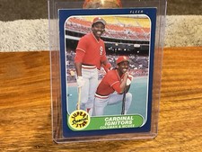 1986 Fleer #636 Cardinal Ignitors (Vince Coleman / Willie McGee) NMT