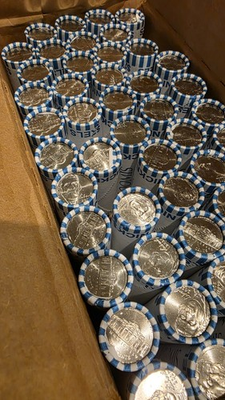 #ad 2025 P Jefferson Nickel Brilliant Uncirculated Original Bank Roll $12.99