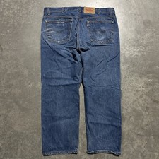 Vintage Levis 501 Button Fly Blue Denim Jeans Made In USA Size 42x28 Medium Wash