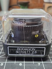 Rodenstock RODAGON 50mm f/2.8 Enlarging Len, Case, Lens Cap-