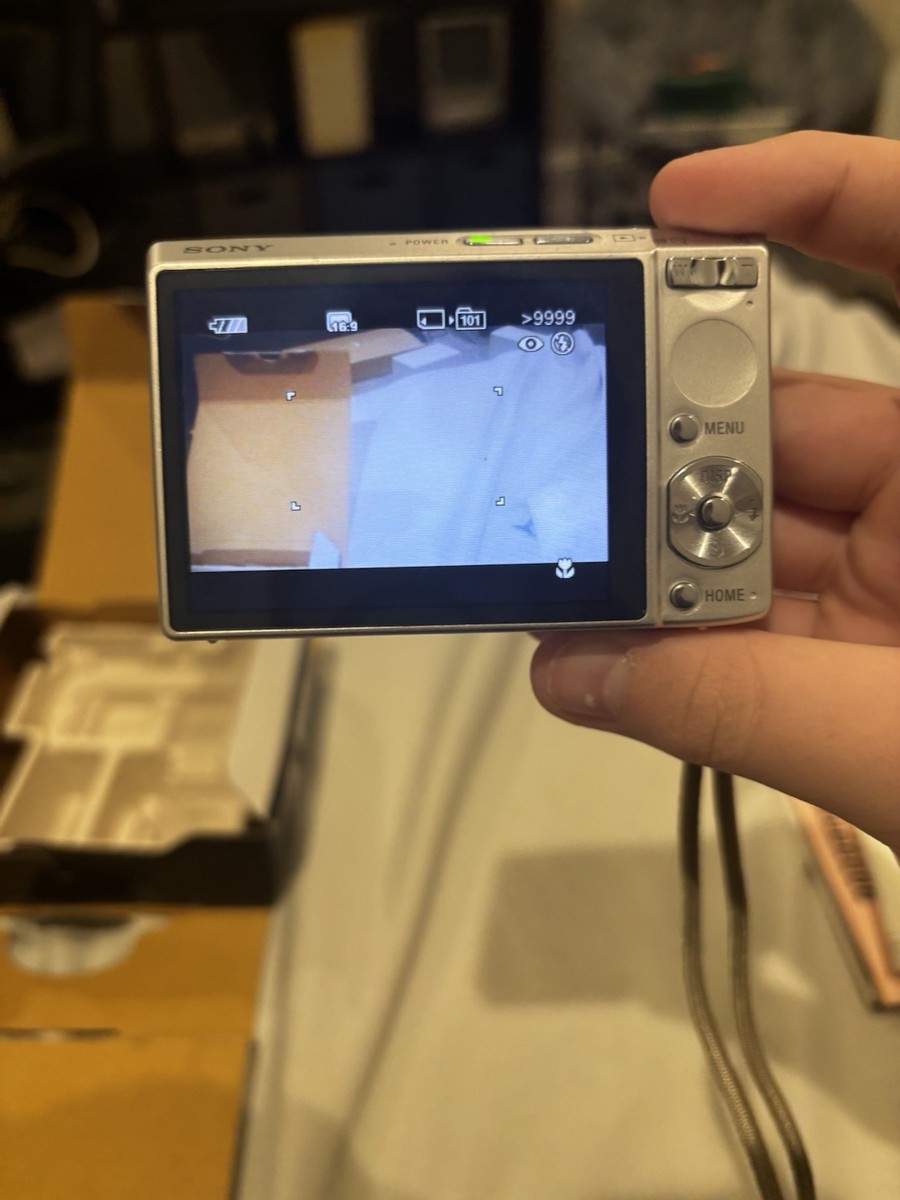 Sony Cyber-shot DSC-T100 8.1MP Digital Camera - Silver for sale