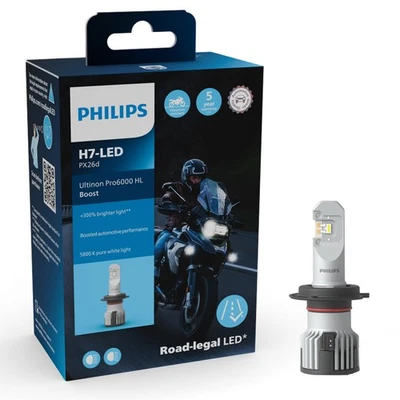 PHILIPS H7 LED Ultinon Pro6000 Boost HL bis zu +300% 12V 15W 1550 lm PX26d 5800K - Bild 1 von 3