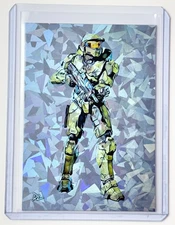 Master Chief Limited Gold Plated Edition Artist Signed "Halo" Trading Card 1/1