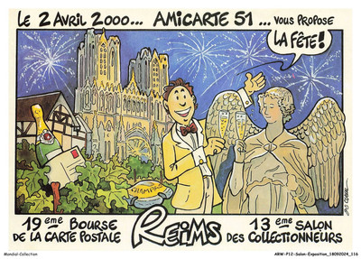 ARWP12-0801-SALON-AUSSTELLUNG - REIMS - 19. Jh. Postkartenbörse - 13. Jh.