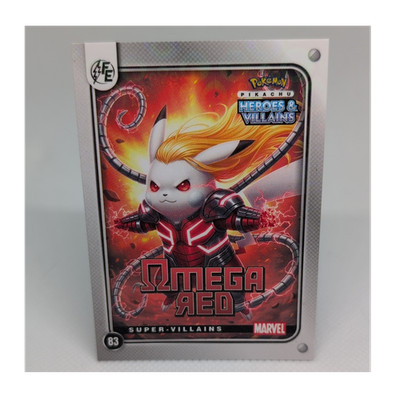 Pokemon Marvel Heroes & Villains Pikachu Omega Red #83