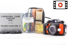 Almost Unused Tested Nikon NIKONOS V Orange Film Camera w/35mm F2.5 From JAPAN