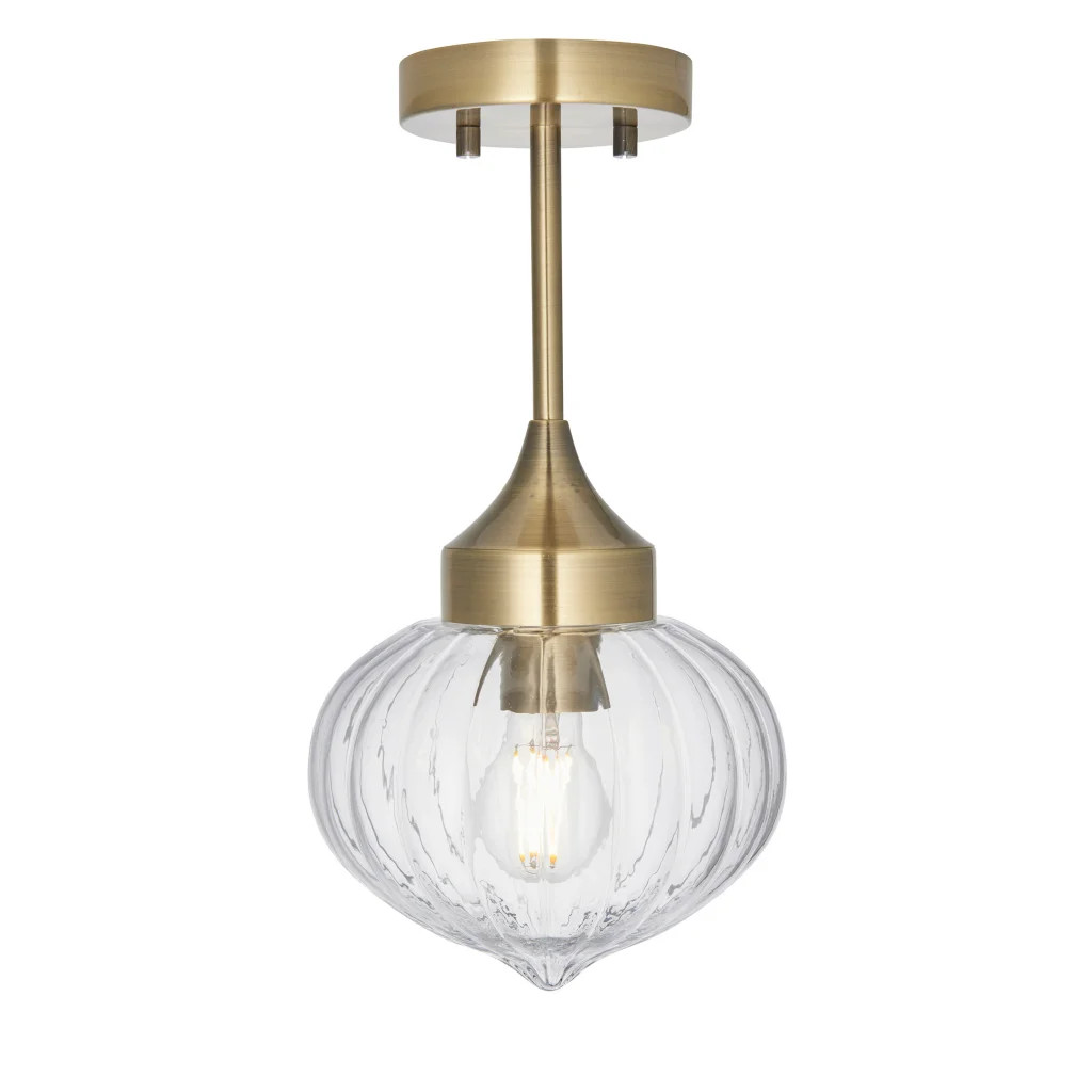 Ceiling Light Brass Addington Antique Endon 97684