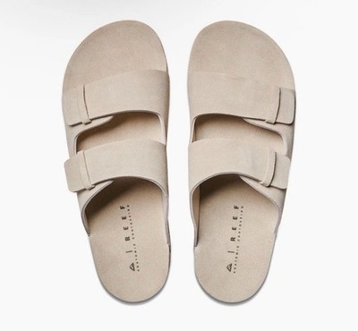 Reef Men s Ojai Two Bar White Slides Size US 8