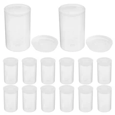  100 Pcs Empty Film Canister Case Transparent Box Candy Jar Travel Size Bottles