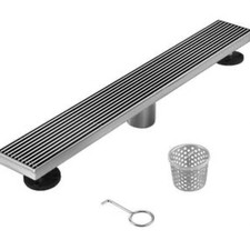 Signature Hardware 32 Linear Shower Drain Brushed Stainless Steel SH439031SS A1