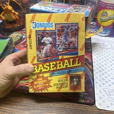 Donruss 1991 Baseball Series 1 card box - 36 packs