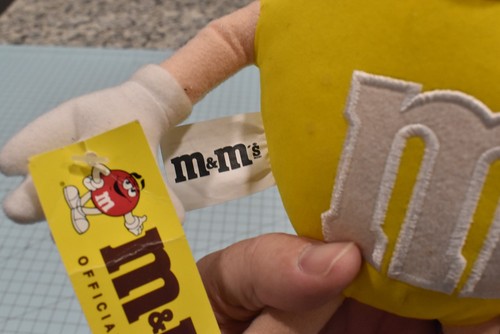Vintage Yellow M&M Plush Posable Stuffed Toy 11" - Picture 12 of 13