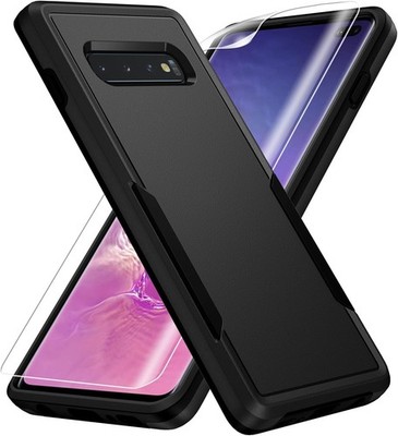 Samsung Galaxy S10 Plus Case with Screen Protector, Heavy-Duty Rugged Shockproof