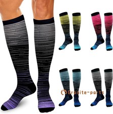 Men Women Compression 15-20mmHg Graduated Support Calf S/M-L/XL Socks 5 Pairs