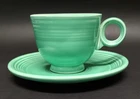 FIESTAWARE VINTAGE COLOR AND DESIGN COFFEE CUP/SAUCER (LIGHT GREEN***Ret.)