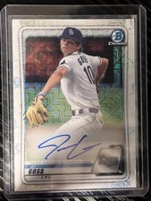 2020 Bowman Chrome JJ Goss #BMA-JJG Mojo Refractor Auto Tampa Bay Rays