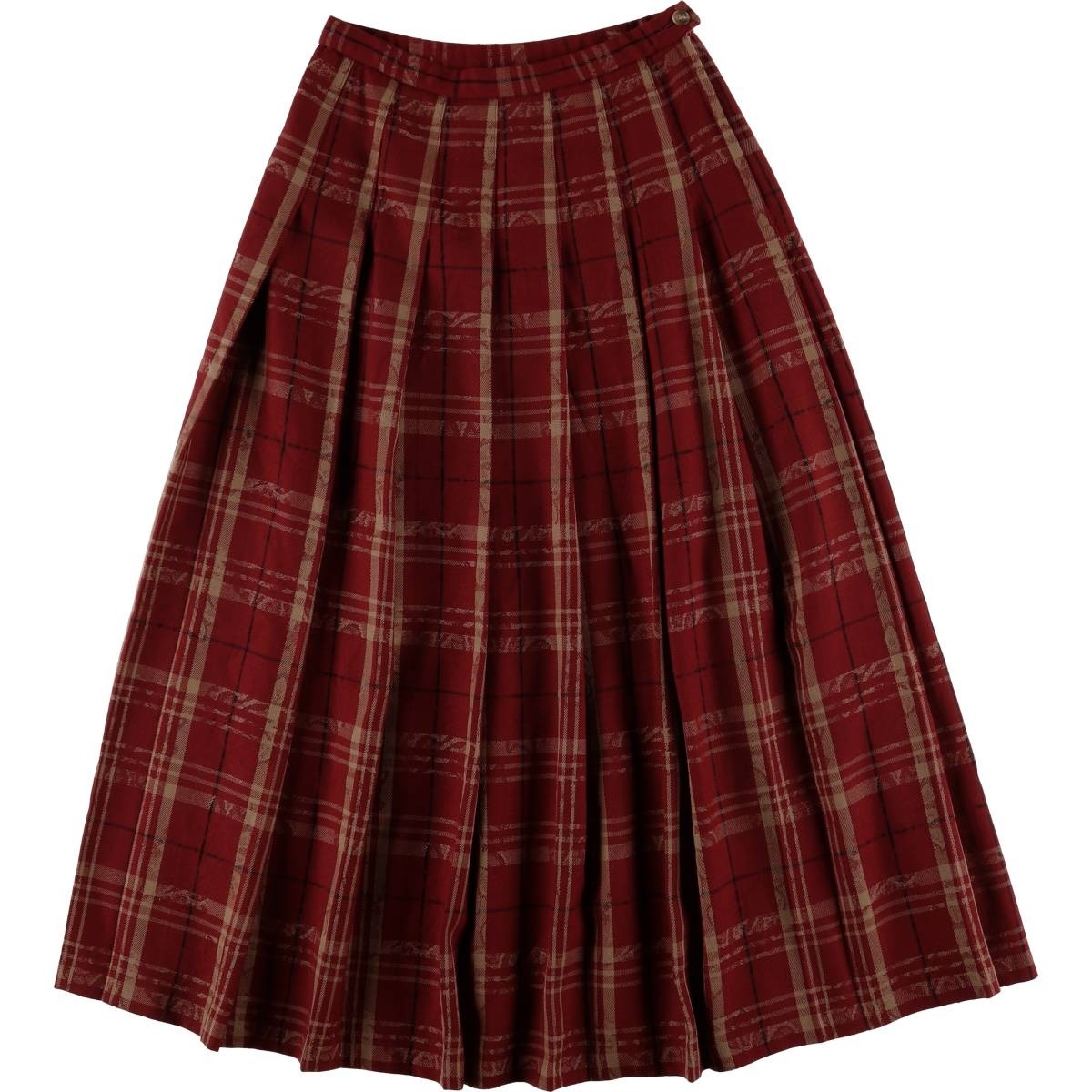 Vintage Pendleton Check Pattern Botanical Pattern… - image 1