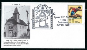 Fire / 3 Fire Event Covers from Lyons (NY) Peppermint Days / 3 old fire houses