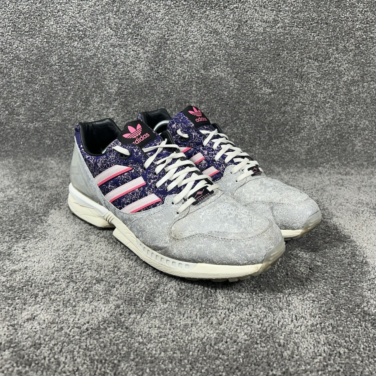 Adidas Torsion ZX 5000 FZ4410 Men's Sz 12 Gray Purple Vieux Lyon