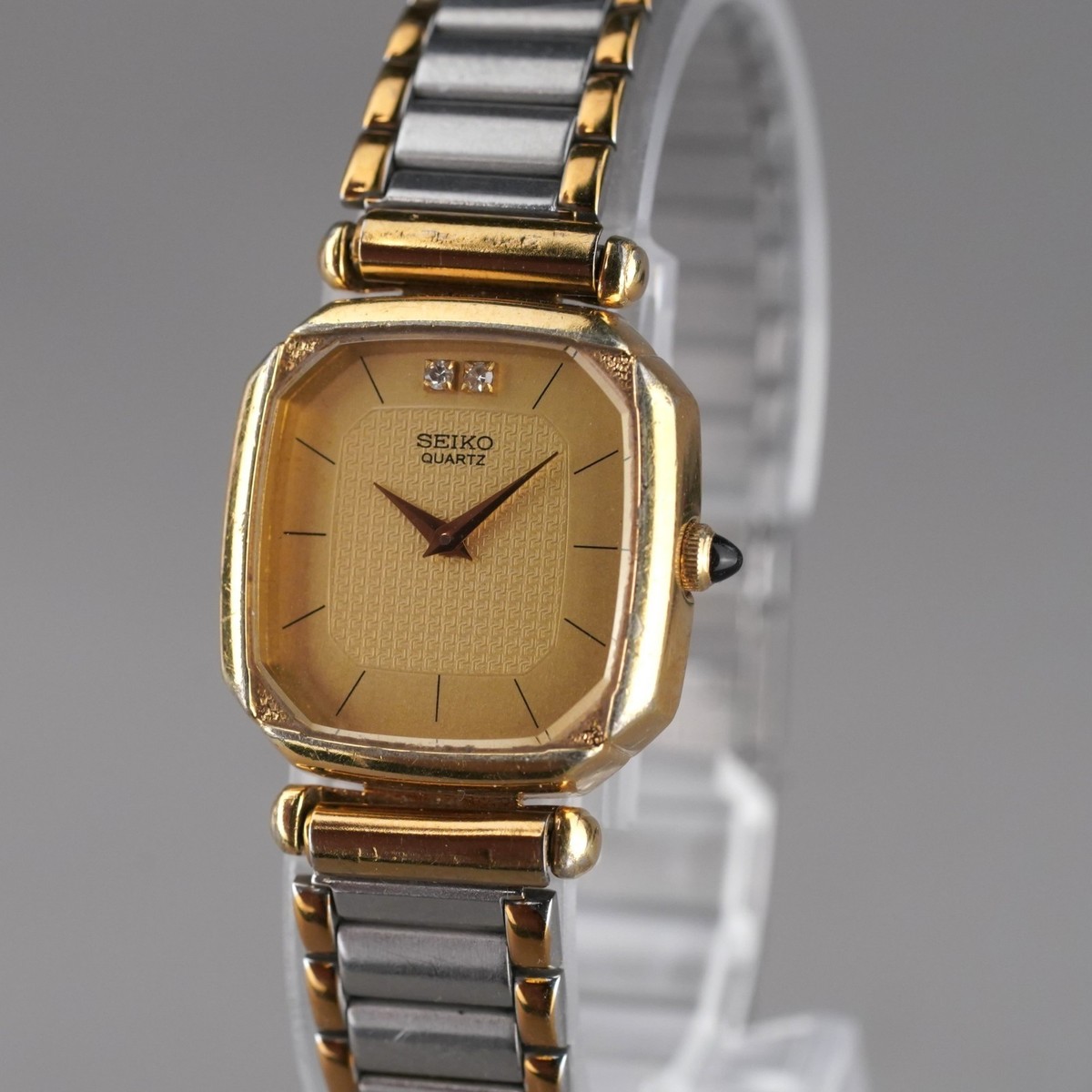 SEIKO EXCELINE Diamond 2P Quartz Vintage 2320-6210 Women