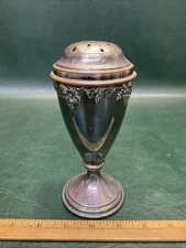 Antique L.B.S. Co.  SHEFFIELD Silverplate Sugar Shaker Grapes Vines