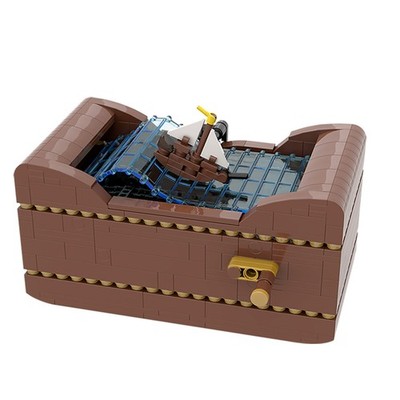 MOC Ship at Sea Sailing Vessel Model Building Set 513 Pcs