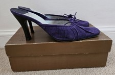 Audley Original Dark Lilac Suede Mules
