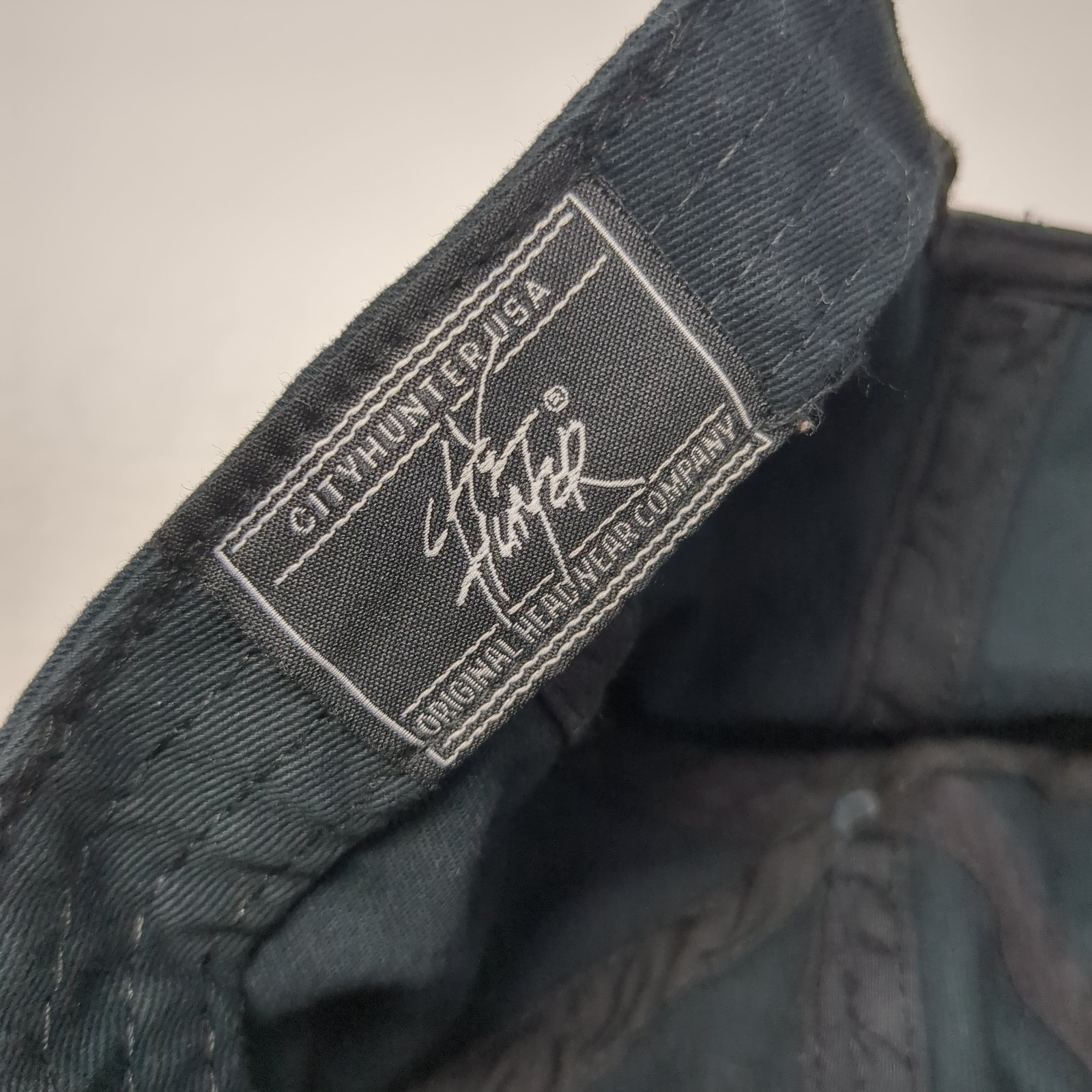 Pineapple Slideback Hat Solid Black One Size Adju… - image 9