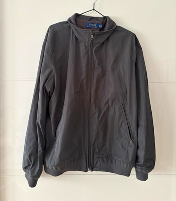 Polo Ralph Lauren Herren Bomberjacke Grau XL Polyester Reißverschluss