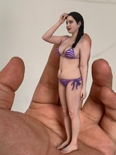 Miniature Figure Scene Props 1/18 Bikini Beauty Anime Girl Diorama Resin Sculpt