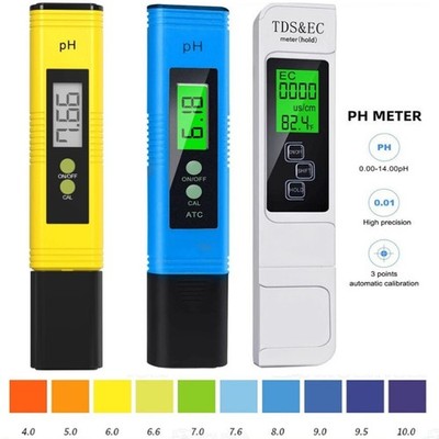 Digital Tester PH+TDS EC Wassertest Meter Messgerät Leitwertmessgerät 0-9990ppm