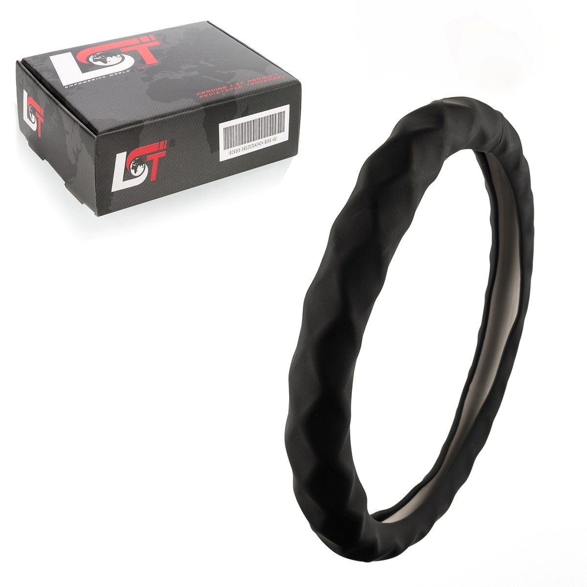 Steering Wheel Cover Ø 38X9 Cm Black For Audi A3 A5 A7 A8