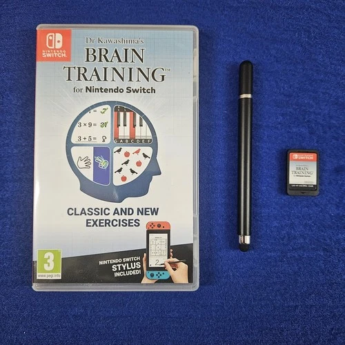 Nintendo Switch DR. KAWASHIMA'S BRAIN TRAINING Game + STYLUS PAL UK EXCLUSIVE