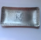 Vintage Norge Norway Aluminum Collector Tray Viking Ship Serving Plate