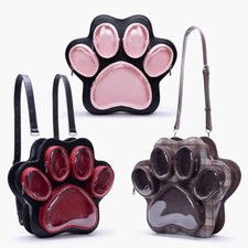 Dog Cat Paws Itabag Cute Girl Shoulder Bag Backpack Schoolbag Doll Shows Handbag