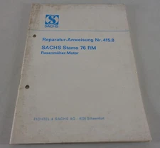 Repair Manual Sachs Engine Stamo 76 RM Lawn Mower - Engine Stand 11/1966