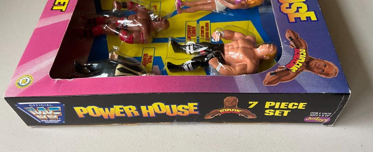 WWF Bendems Power House Wrestling Figures 7 Piece Set WWE | eBay