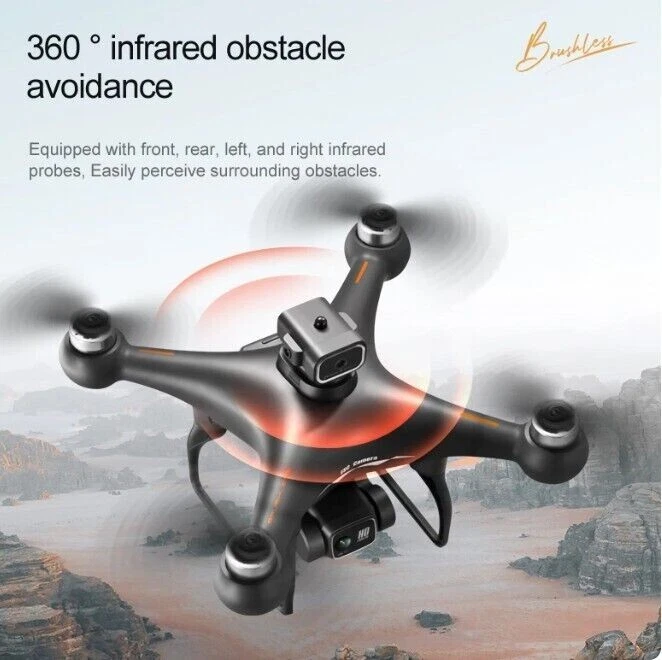 DRONE S116  FOTOCAMERA 4K PROFESSIONALE EVITAMENTO OSTACOLI BRUSHLESS - Immagine 4 di 4