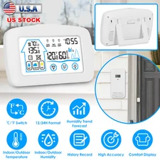 Indoor Weather Station with Outdoor Sensor Thermometer Temperature Humidity