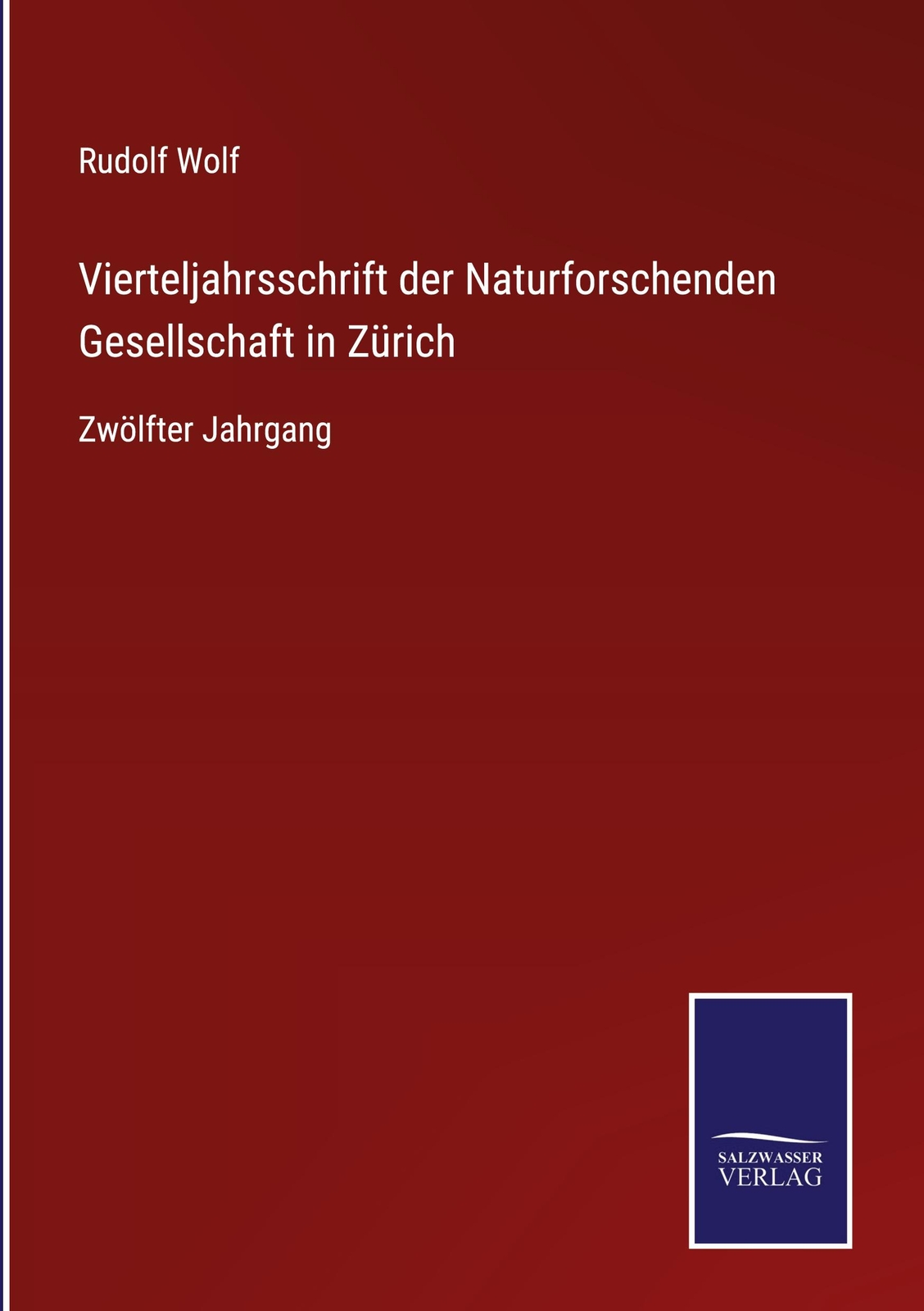Vierteljahrsschrift Der Naturforschenden Gesellschaft In Zürich | Buch