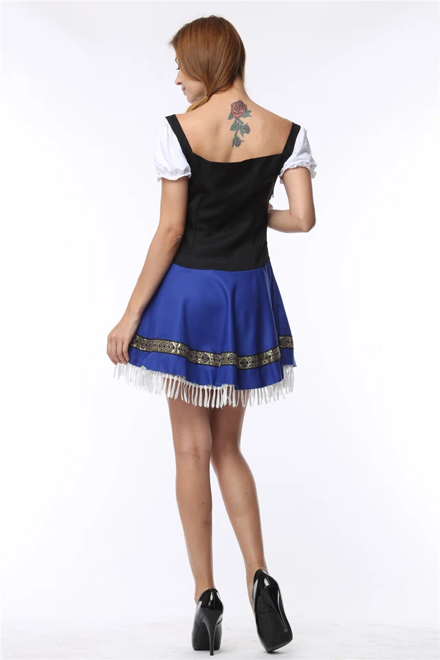 Beer Dress Oktoberfest Costume Cosplay Party Maid - Image 3 of 4